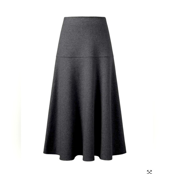 OGL CashSoft Wool-like Flared Maxi Skirt size L - Picture 1 of 5